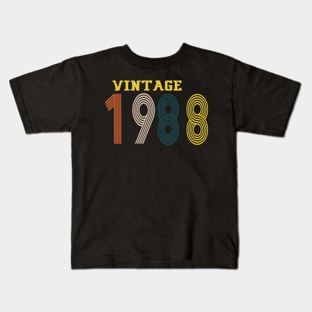 1988 Kids T-Shirt by Yoda